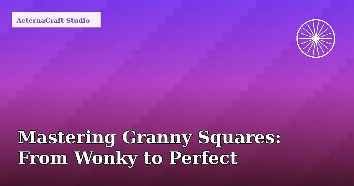 Mastering Granny Squares: From Wonky to Perfect