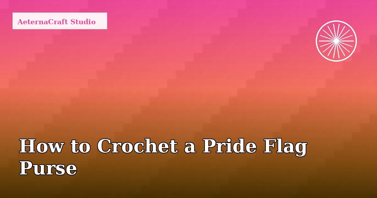 How to Crochet a Pride Flag Purse for Your Gay Agenda